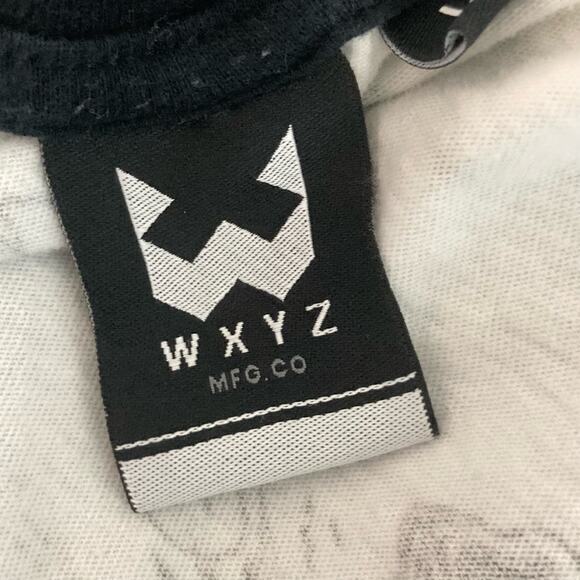 WXYZ Men's Graphic Print T-Shirt White Size‎ L Short Sleeve Crew Neck Summer Top - Picture 4 of 10